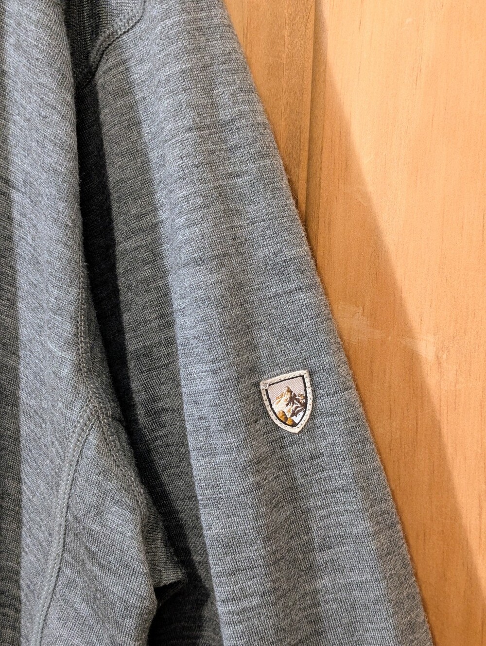 Kuhl Merino Wool 1/4 Zip Pullover Mens XL Heathered Grey Base Layer Outdoor Gorp - Picture 4 of 13